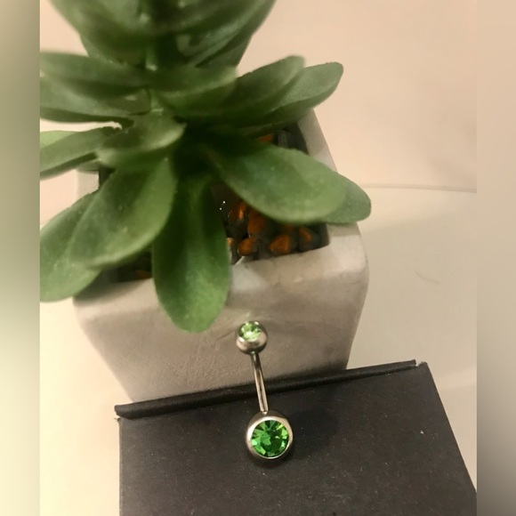 SET A-4 Pcs CZ Multicolored Belly Rings Stainless Steel 16g NWT - Picture 3 of 15